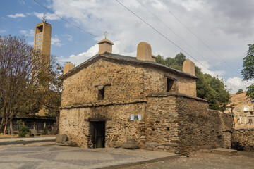 Fototapeta na wymiar Old stone church in Axum, Ethiopia