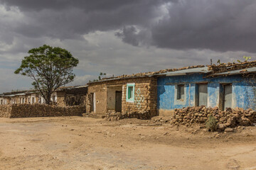 View of Degum village in Tigray region, Ethiopia