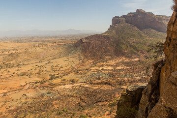 View from Abuna Yemata Guh rock-hewn church, Tigray region, Ethiopia