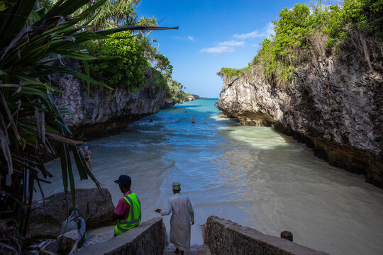 Eden Rock Zanzibar in Makunduchi. Magical paradise place. Beautiful beach and bay.