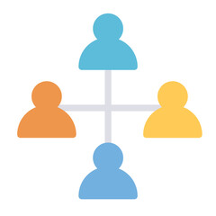 network icon people vector