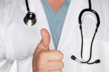 Male Doctor Giving a Thumbs Up