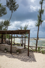 Paradise place. Beach holidays in a chic Asian-style hotel. Wooden beds