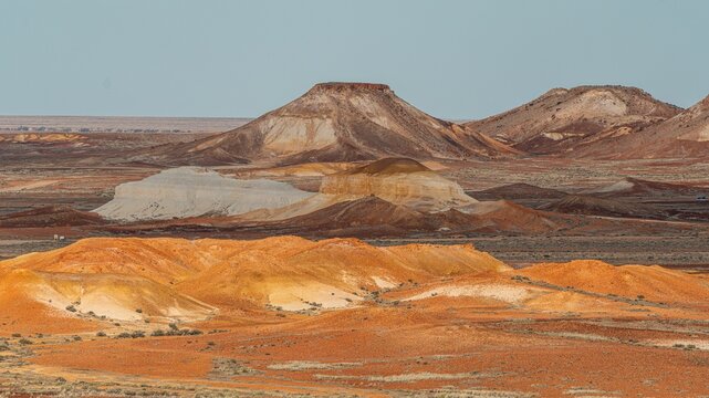 Scenic view of Kanku-Breakaways Conservation Park, Stuart Highway, Coober Pedy, South Australia