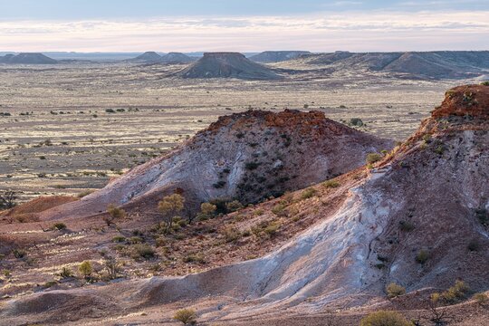 Scenic view of Kanku-Breakaways Conservation Park, Stuart Highway, Coober Pedy, South Australia