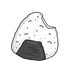 onigiri rice with seaweed