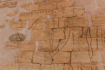 Detail of the Lion Temple (Apedemak) at Musawwarat es-Sufra (Musawarat Al-Sufra) in Sudan