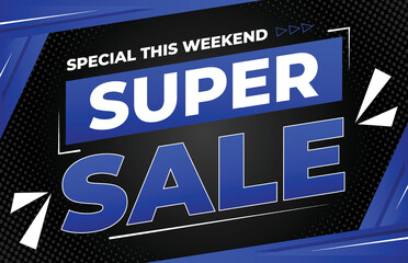 Super Sale This Weekend Banner, Flyer And Poster template For Prommotion