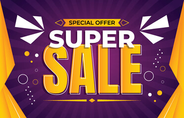 Super Sale Banner template Flyer And Poster For Prommotion