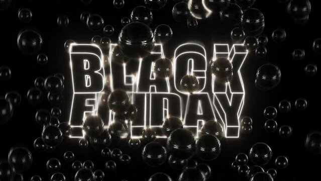Black Friday Sale Website Banner Animation 4K Neon- Graphic reasource Version 3