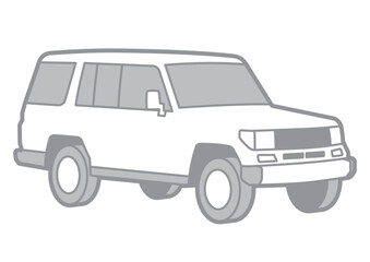 SUV - VECTOR ILLUSTRATOR ON WHITE BACKGROUND - SPORTCAR_T078 : 539330377