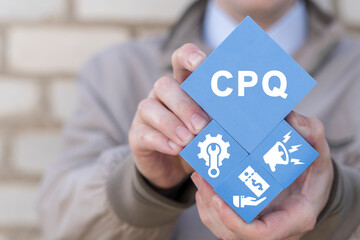 CPQ Configure Price Quote Business Concept.