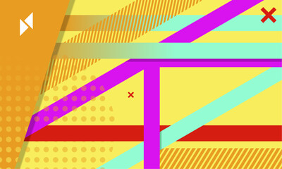 Fototapeta premium Abstract modern hipster graphic background with dominating bright color. Texture background. Abstract vector background.Perfect for basic background design,ad design, banner, flyer