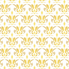 Luxury white ornament pattern design background