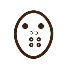 halloween mask scary evil monster icon