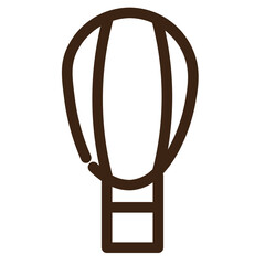 air balloon bacpakcker holiday tourism travel vacation icon