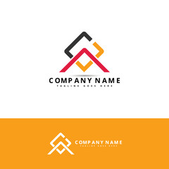 Abstract letter C And A Logo design template. Colorful creative hexagon sign. Universal vector icon.