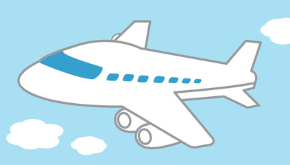 飛行機のイラスト