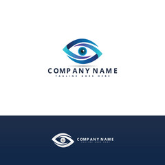 Fototapeta premium Optician Creative Symbol Concept Template. Eye Vector Logo Design Idea.