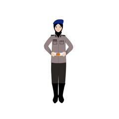 illustration of a police woman