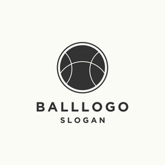 Ball logo icon design template vector illustration