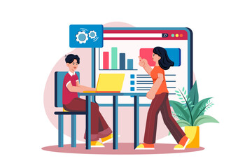 Marketing team doing analysis