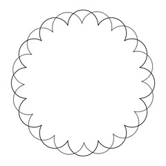 Vector line flowers square for footage background wallpaper and seamless artwork illustration texture of art graphic design isolated flat trendy design for fabric cotton beautiful pattern colorful