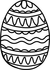 simplicity easter egg freehand drawing