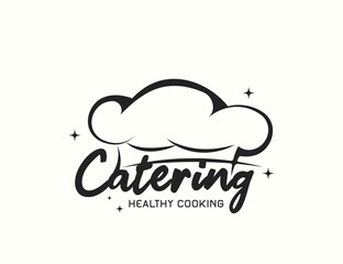 Catering chef logo design template