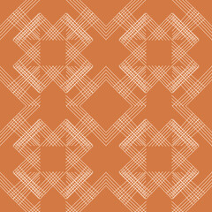 abstract line art boho style seamless pattern