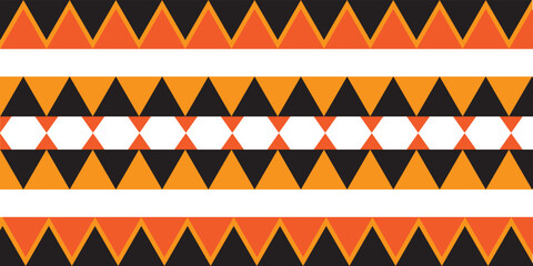 vector wallpaper background seamless stripes and hexagons orange white black color