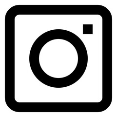Icon Camera With Style Outline