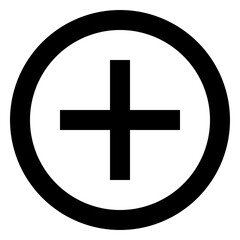 Icon Plus With Style Outline