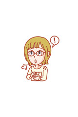 気がついたポイントを自分で確認している若い女の先生