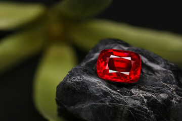 Red Gemstone Beauty Shot object