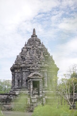 Fototapeta na wymiar Bubrah Temple, this temple is a tourist destination in the international tourist area with Prambanan Temple. beautiful temple historical heritage.