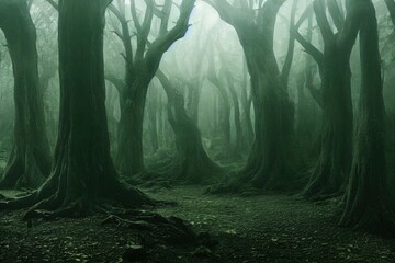 Hoia forest, one of the most haunted forest in the world.