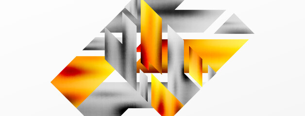 Modern trendy minimalist abstract background. Geometric pattern design, 3d and shadow effects. Vector Illustration