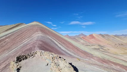 Papier Peint photo autocollant Vinicunca Vinicauca Mountain - "Montaña Siete Colores" near Cusco, Peru