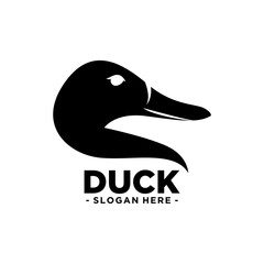 Duck logo vector illustration design template