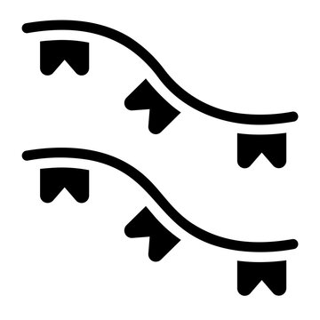 garland glyph icon