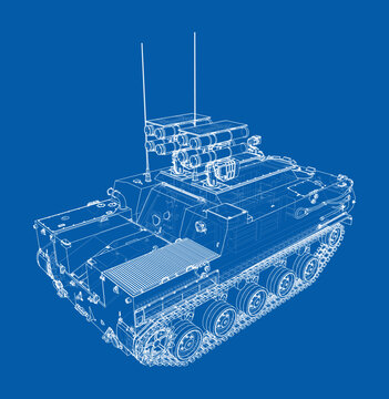 recommend clip art: Anti-tank armored car. Vector