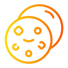 Fototapeta premium cookie gradient icon