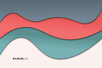 papercut background. soft color papercut texture.