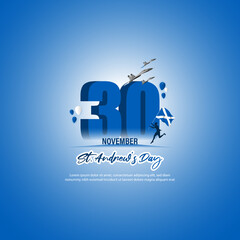 vector illustration for happy St. Andrews day