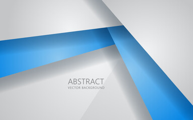 Abstract blue and white triangle overlapping layers geometric shapes background a combination EPS10 vector
