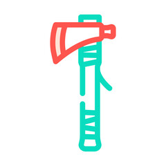 tomahawk blade color icon vector. tomahawk blade sign. isolated symbol illustration