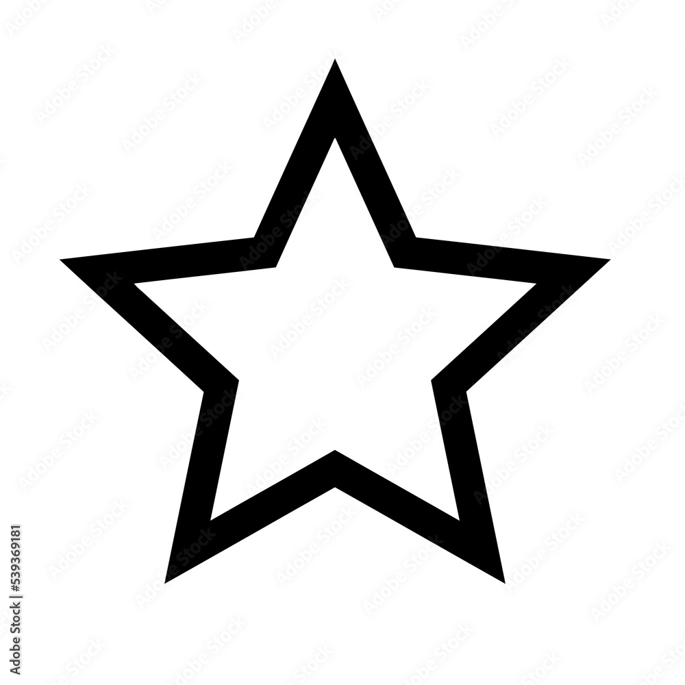 Wall mural star icon