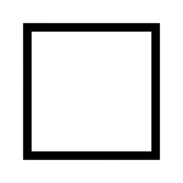 square outlined icon , frame icon 