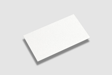 blank white business card